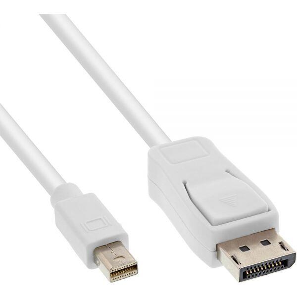 Mini DisplayPort in linea per Displayport Kabel 15 m contatti dorati bianco