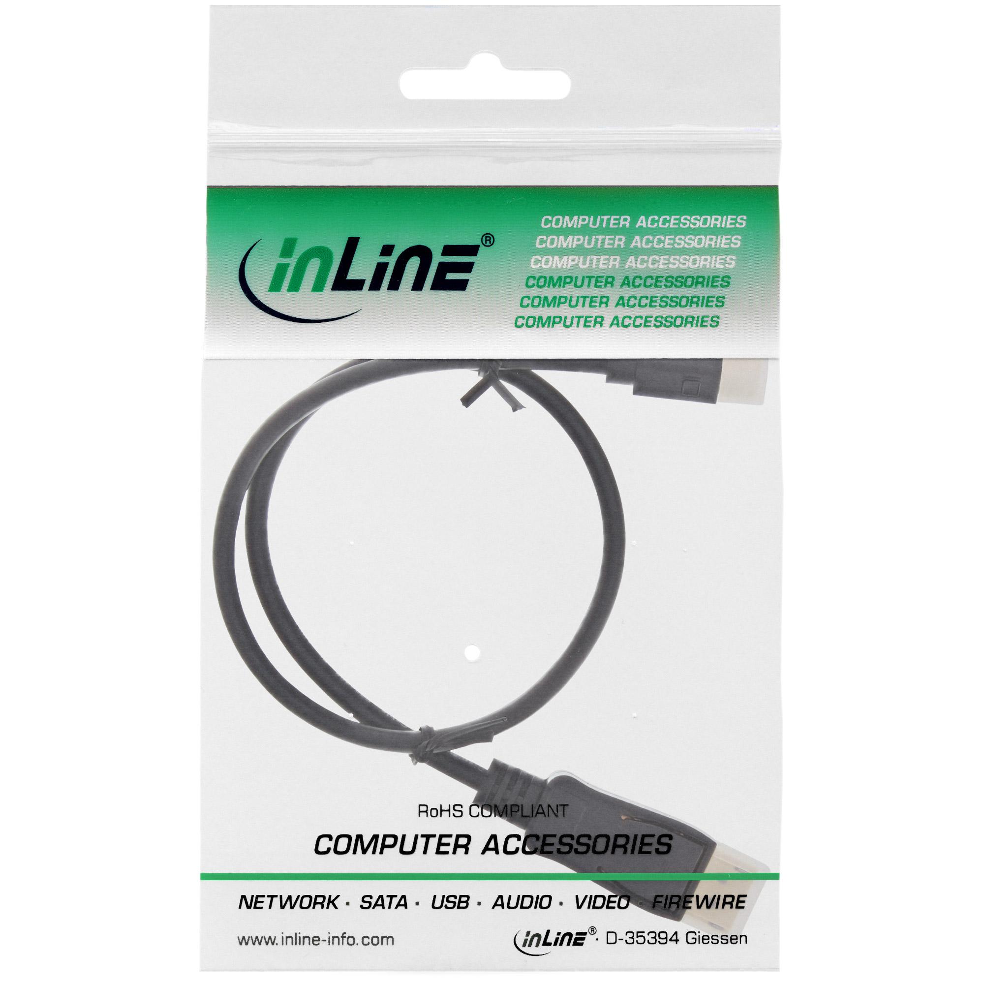 Mini DisplayPort in linea per Displayport Kabel 2M contatti dorati nero