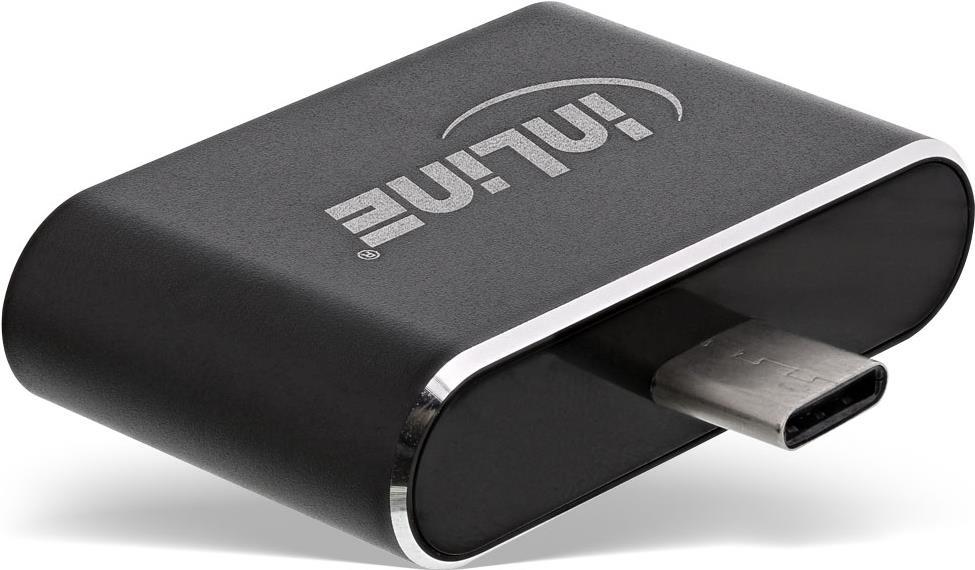 Mini hub USB 2.0 - spina USB C a 2 prese USB A - nero