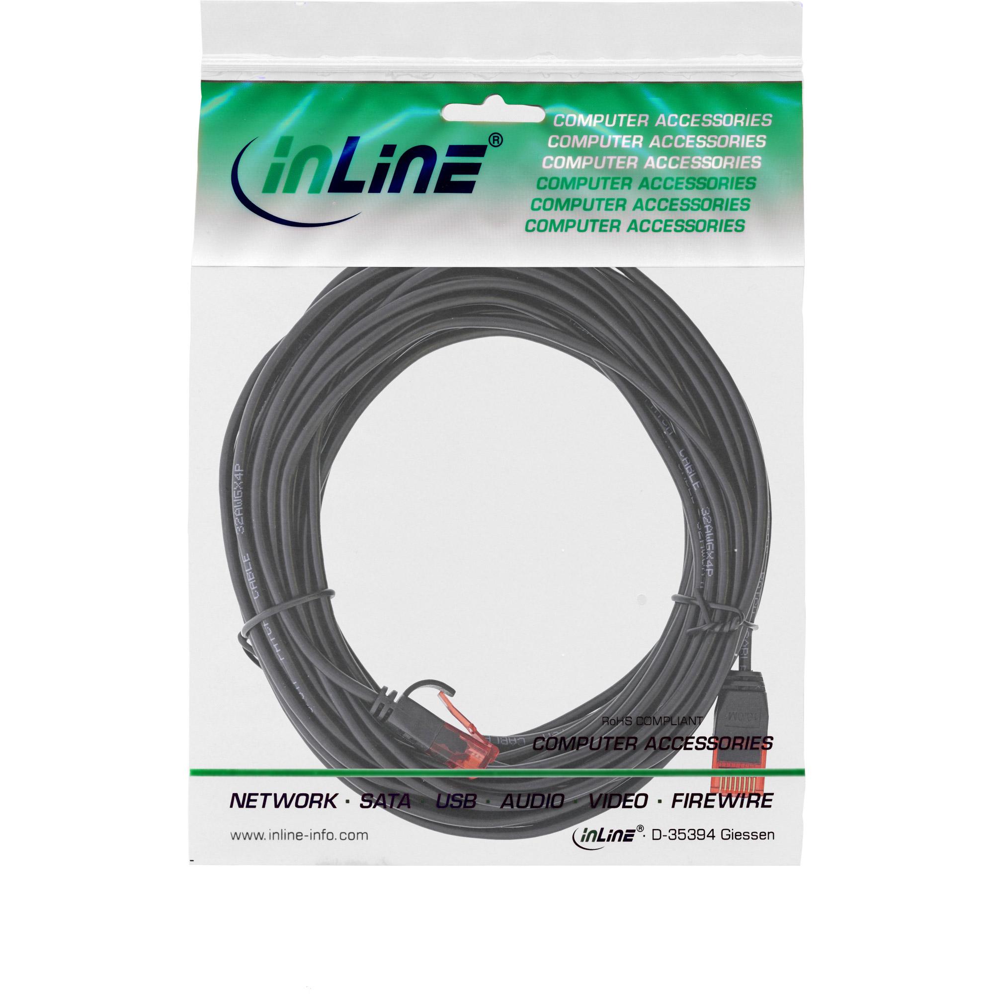 Cavo patch slim - U-UTP - Cat.6 - nero - 10m