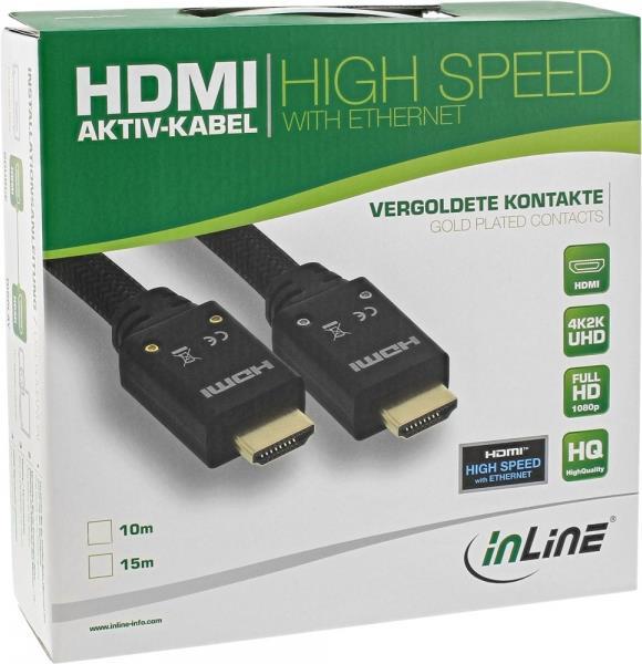 Cavo attivo HDMI - HDMI High Speed â€‹â€‹con Ethernet - 4K2K - ST-ST - 15m
