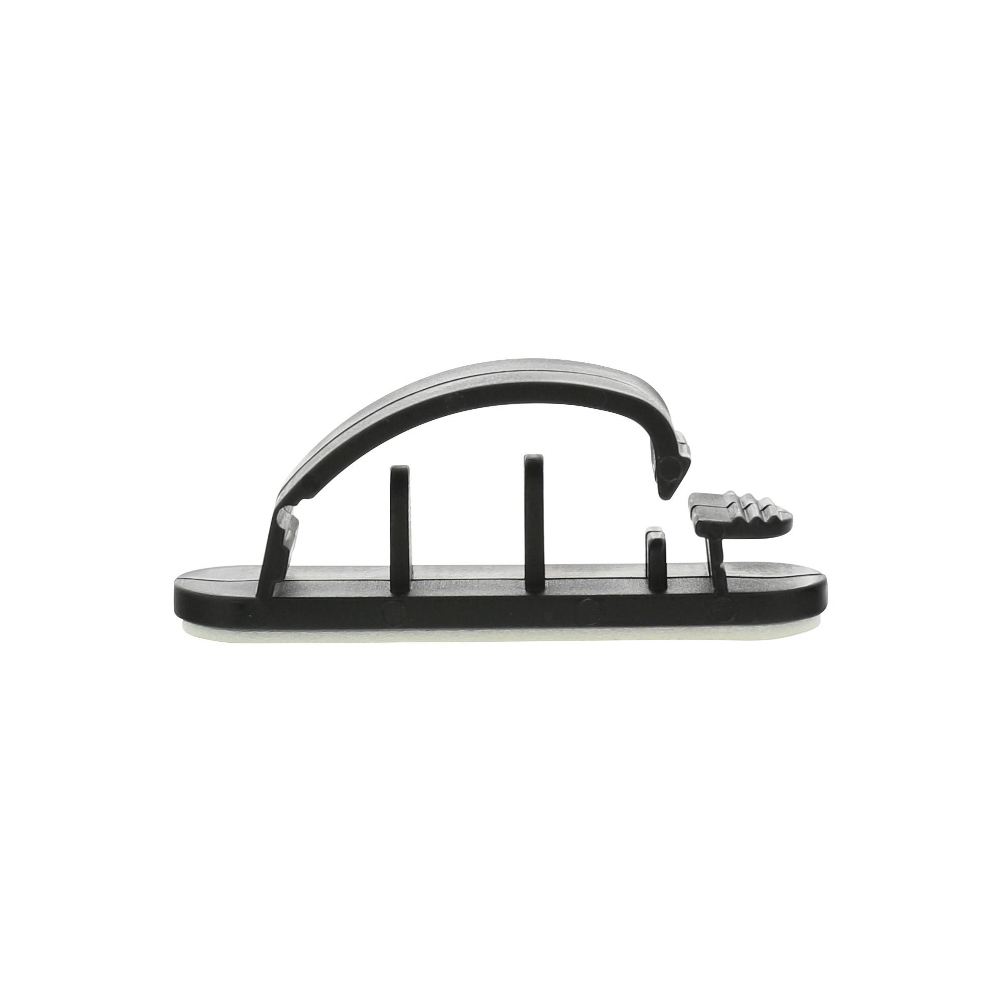 InLine Cable Manager con base autoadesiva 54cm nero. 10pz