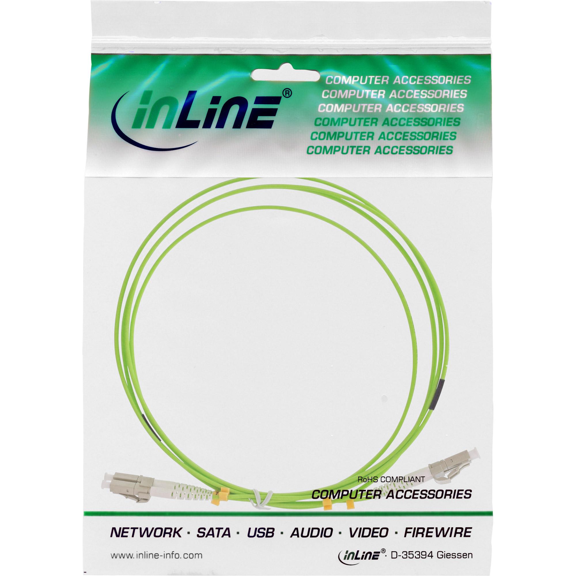 Inline - cavo patch - lc multi -modalità (m) a lc multi -modalità (m) - 50 cm - fibra di vetro - 50/125 micrometro - OM4 - al