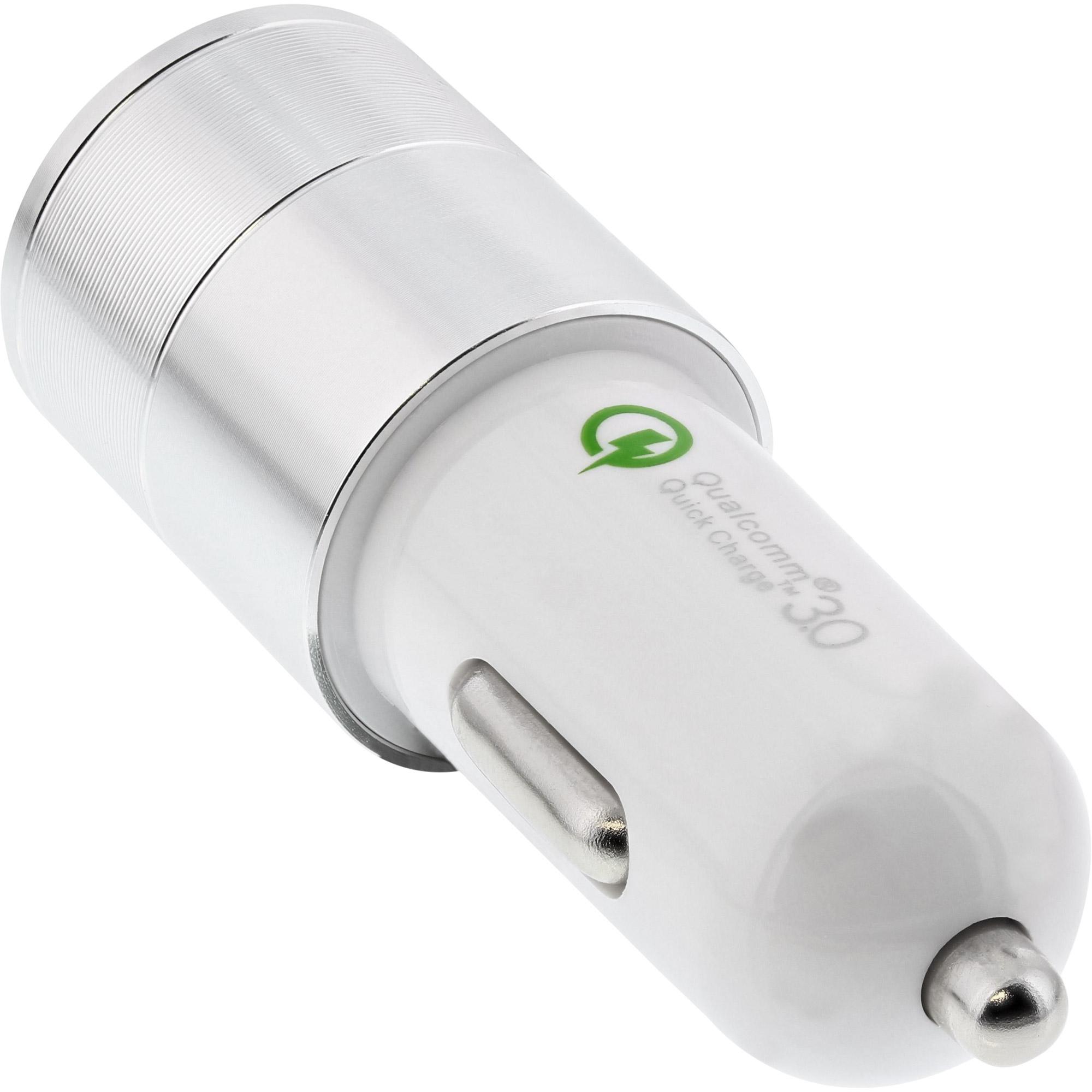 Adattatore di alimentazione per auto USB Quick Charge 3.0 - da 12-24 V CC a 5 V CC-3 A - USB-A+USB-C