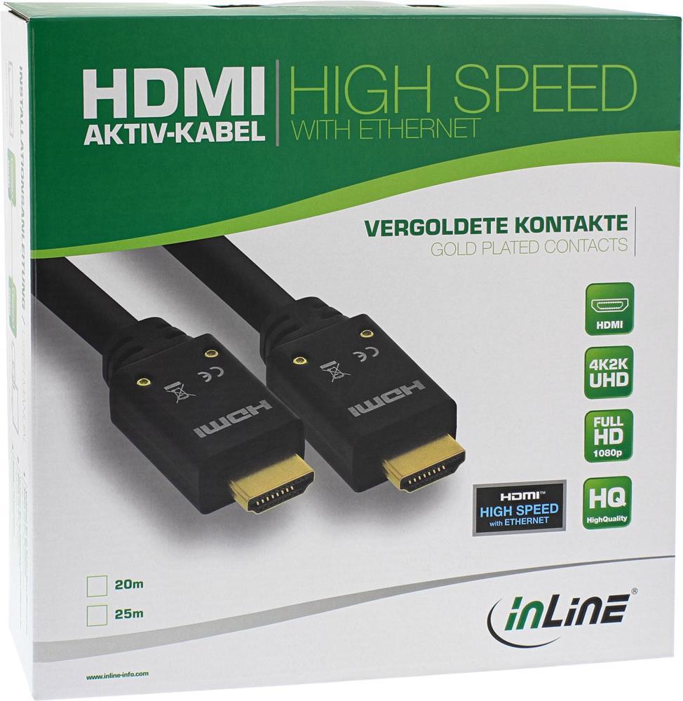 Cavo HDMI attivo - HDMI High Speed â€‹â€‹con Ethernet - 4K2K - ST-ST - 20m