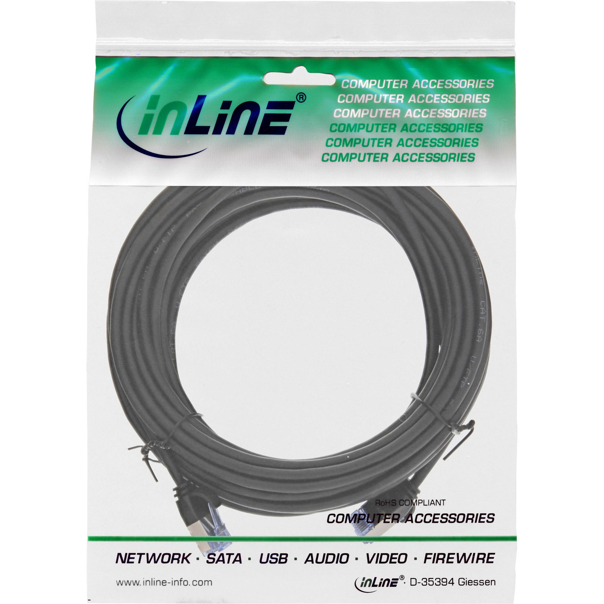 Cavo patch slim - U-FTP PiMf - Cat.6A - nero - 5m