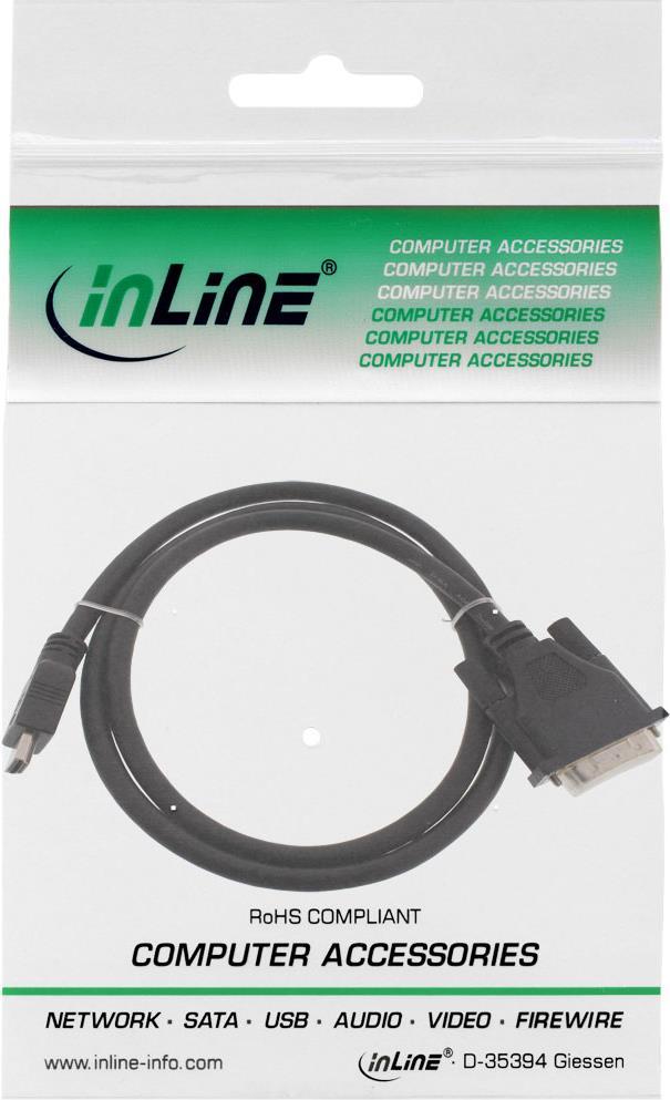 Cavo adattatore HDMI-DVI - da spina HDMI a spina DVI 18+1 - 0,3 m