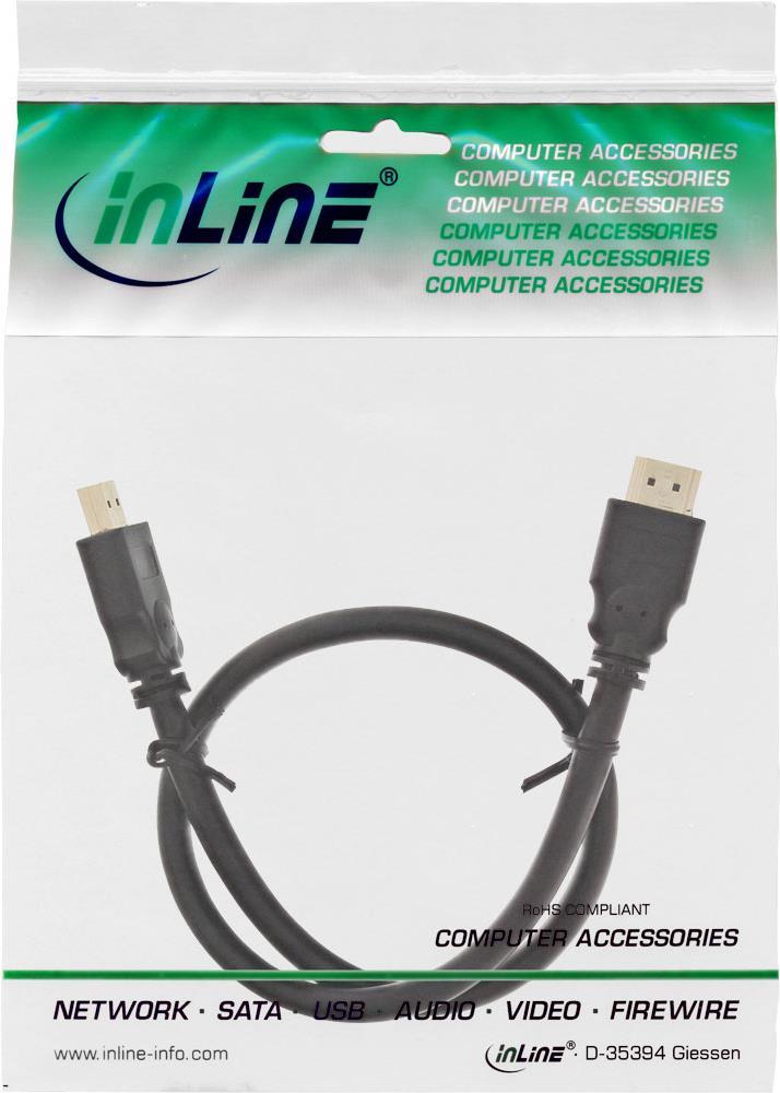 Cavo HDMI - HDMI-High Speed â€‹â€‹- ST - ST - contatti placcati oro - nero - 0,3 m
