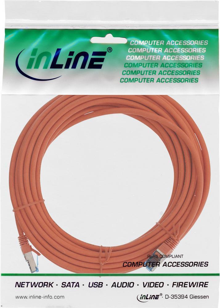 Cavo patch - S-FTP PiMf - Cat.6A - senza alogeni - arancione - 15 m