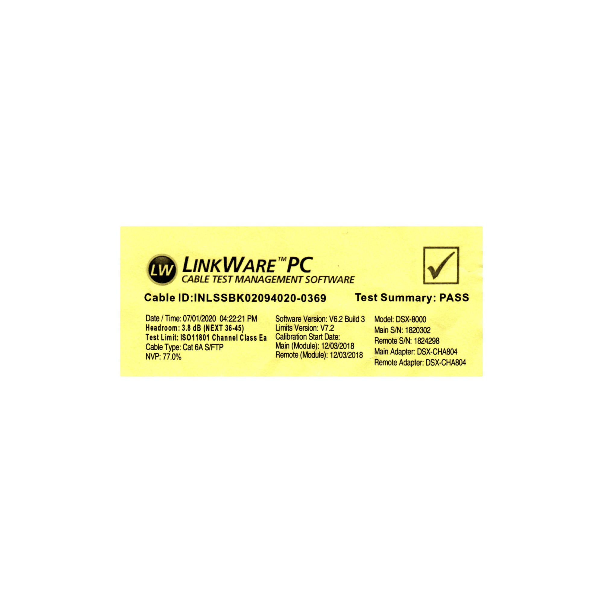 Cavo patch - S-FTP PiMf - Cat.6A - senza alogeni - arancione - 20 m