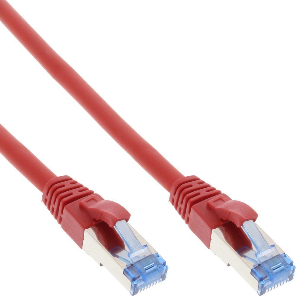 Cavo patch - S-FTP PiMf - Cat.6A - senza alogeni - rosso - 20 m
