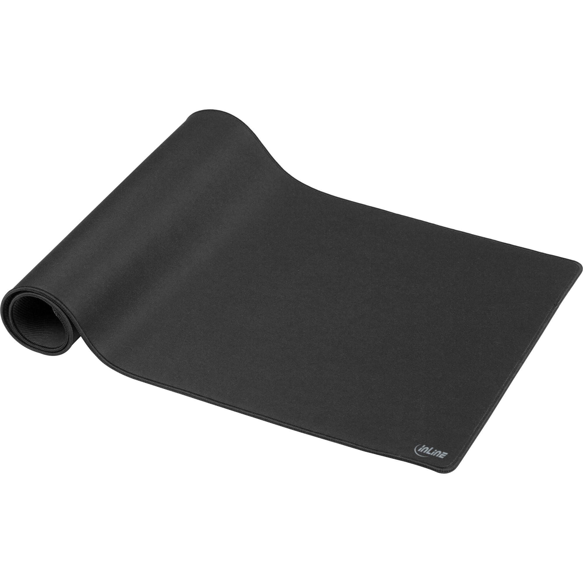 InLine Tappetino per mouse XL, nero, 900x400x2mm
