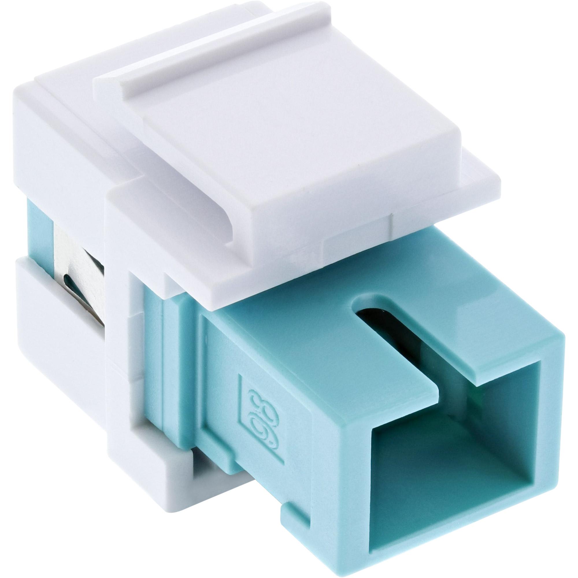 Accoppiatore keystone snap-in per fibra ottica - simplex SC-SC - multimodale - manicotto in ceramica