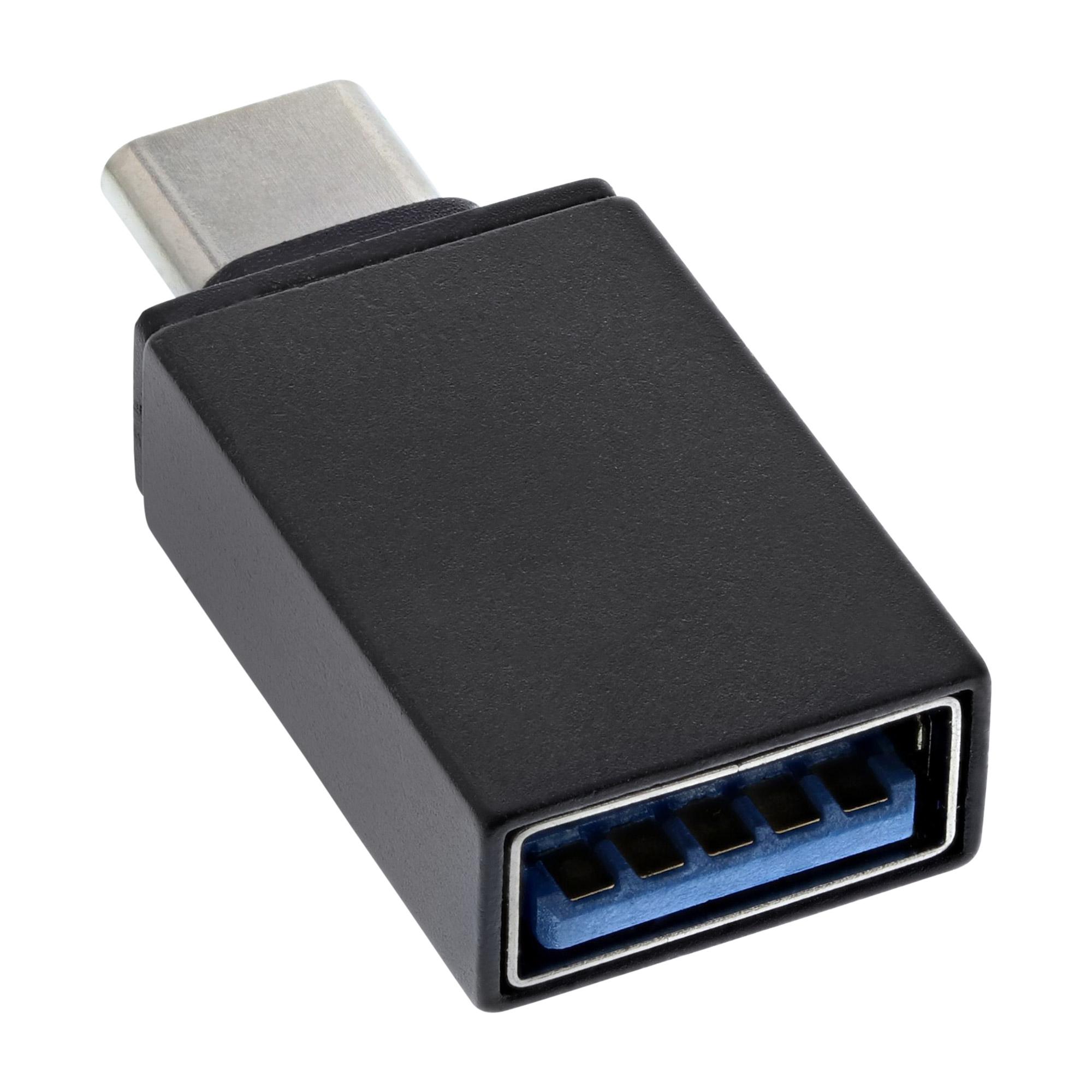 InLine Adattatore USB 3.2 Gen.2 C maschio / A femmina USB Power Delivery 3A