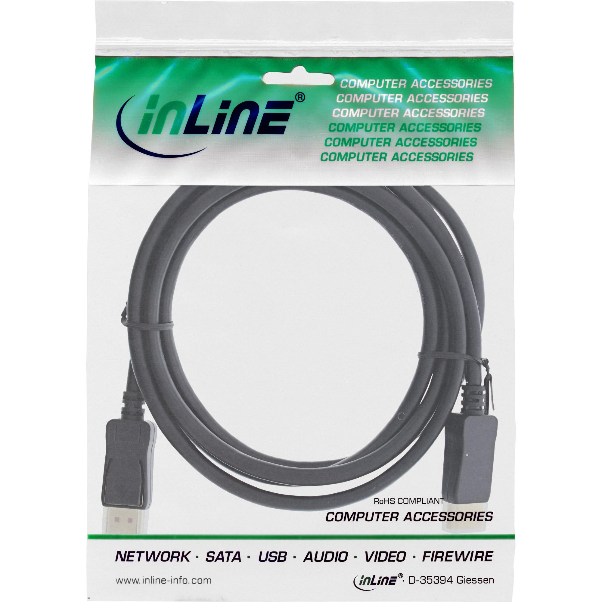 Cavo DisplayPort 1.4 - 8K4K - nero - contatti placcati oro - 0,5 m