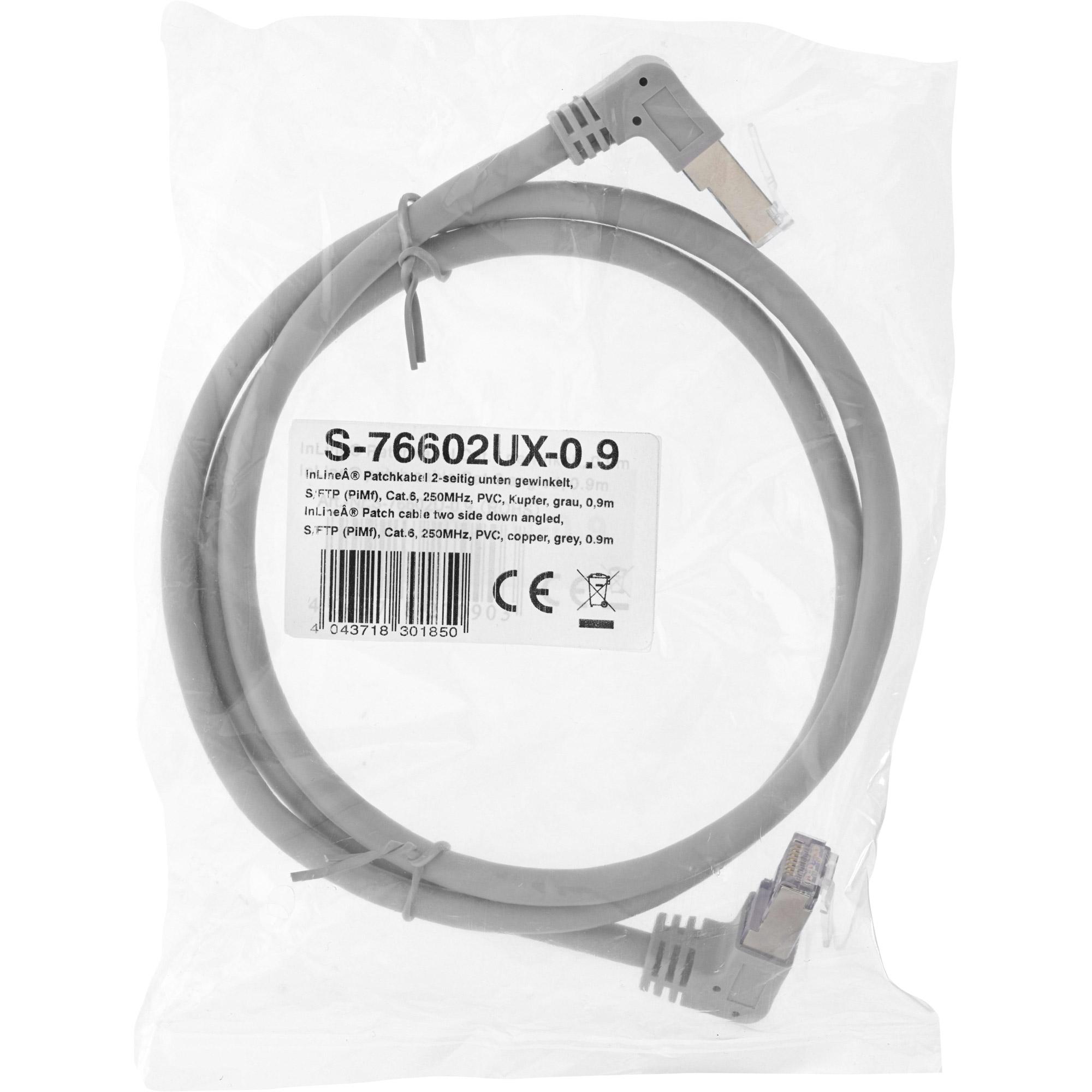 Cavo patch 2 lati ad angolo inferiore - S-FTP - Cat.6 - 250 MHz - PVC - 1 -10 m