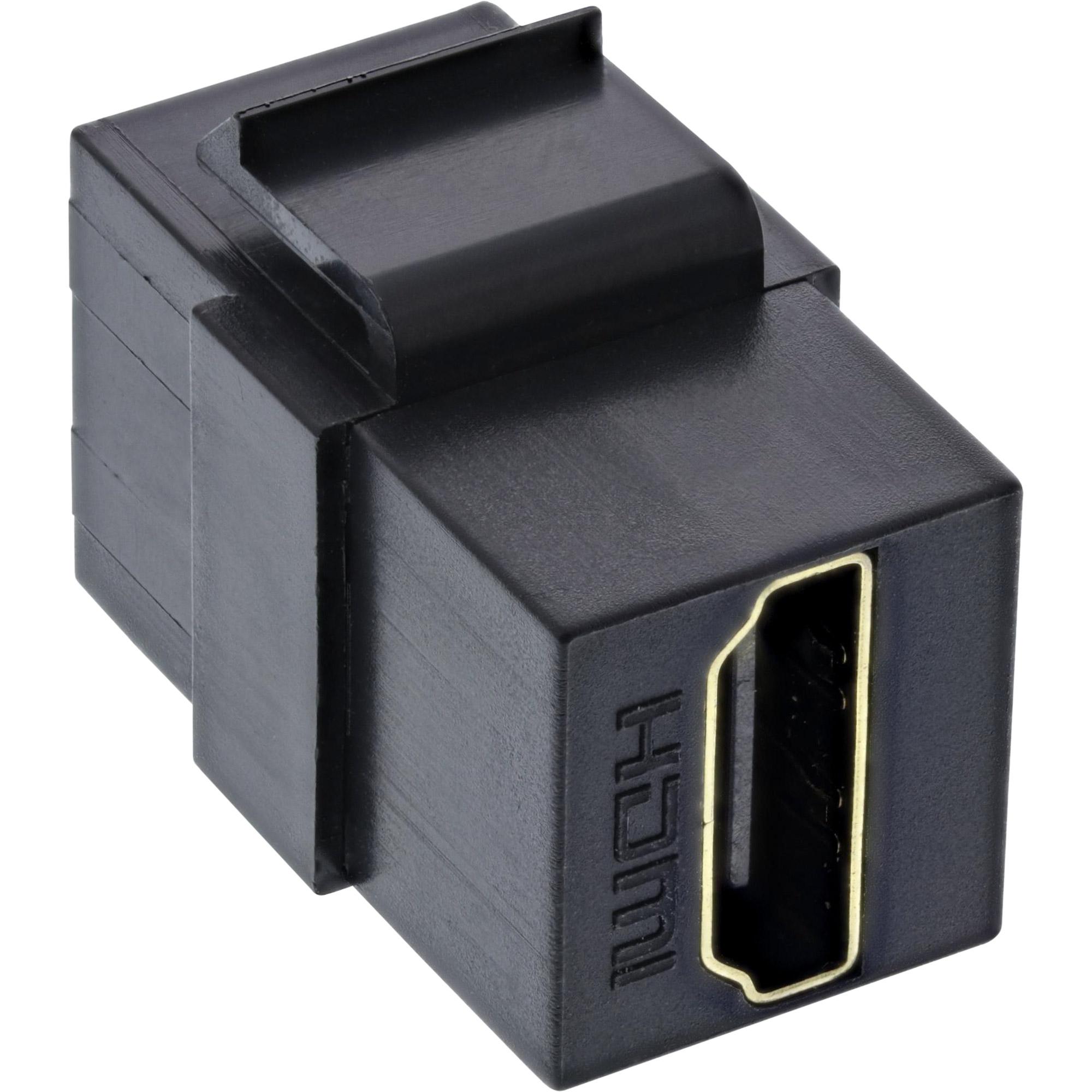 Inserto snap-in HDMI Keystone 4K-60Hz - Presa-presa HDMI A - nero