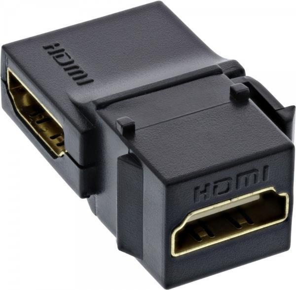 Inserto ad innesto HDMI Keystone 4K-60Hz - Presa-presa HDMI A - angolato