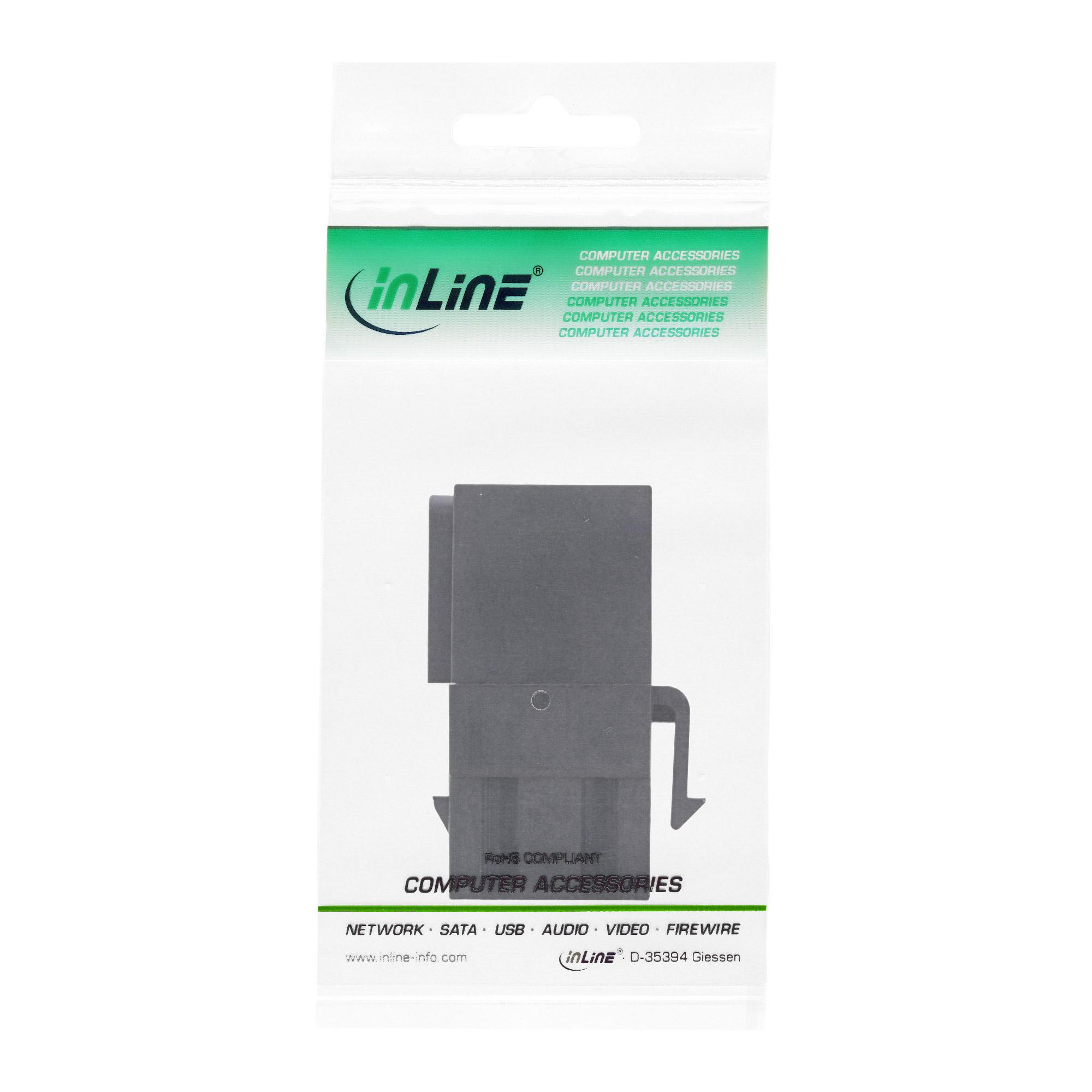 Inserto USB 3.1 Keystone - USB-A femmina - femmina - angolato - nero