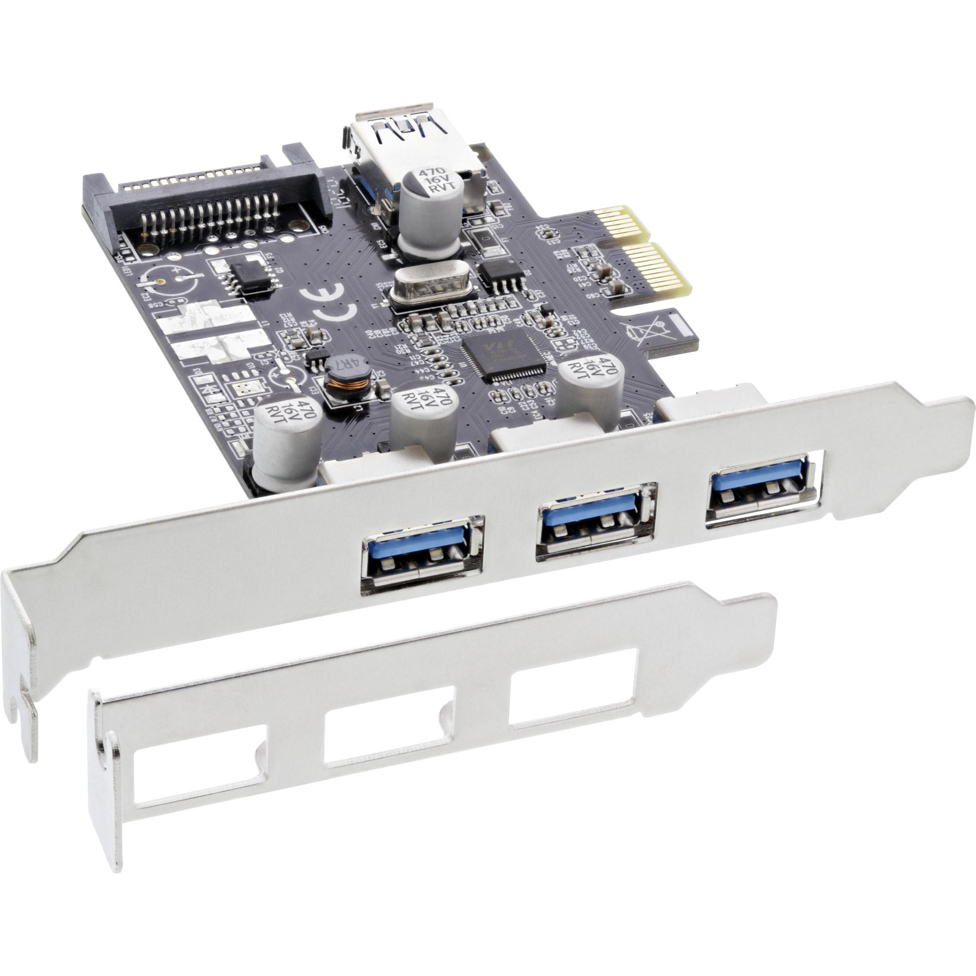 Inline 76662c Interfaccia scheda/adattatore USB 3.2 Gen 1 (3.1 Gen 1) (76662C)