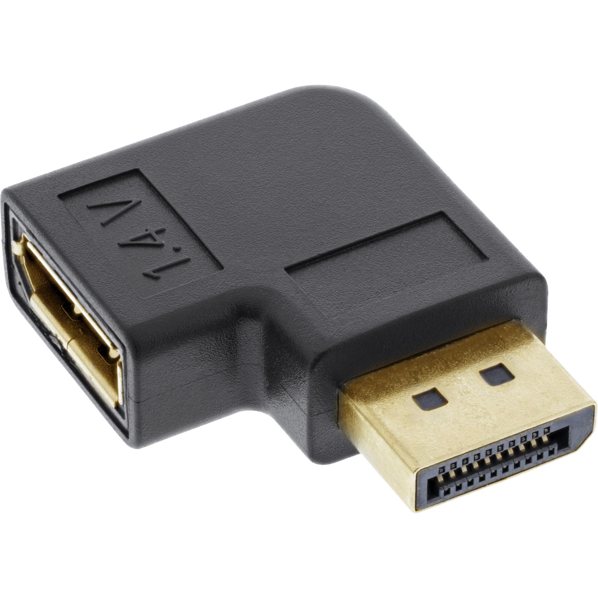 Adattatore DisplayPort - Spina DisplayPort - presa ad angolo retto