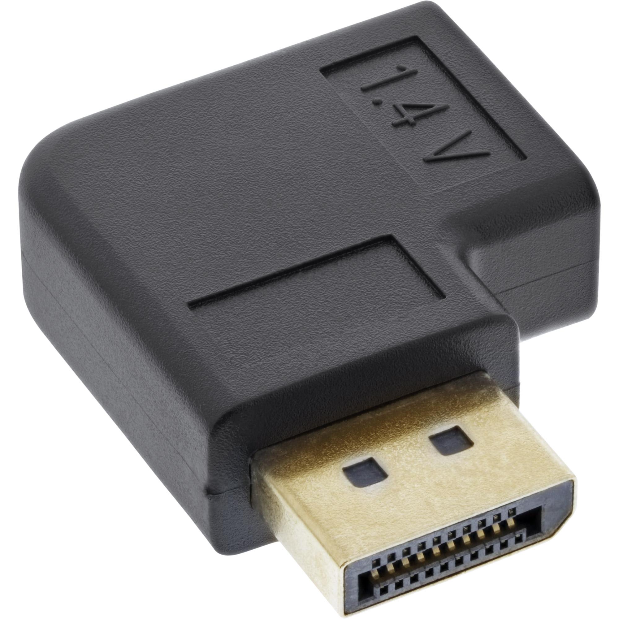 Adattatore DisplayPort - DisplayPort maschio - femmina ad angolo sinistro