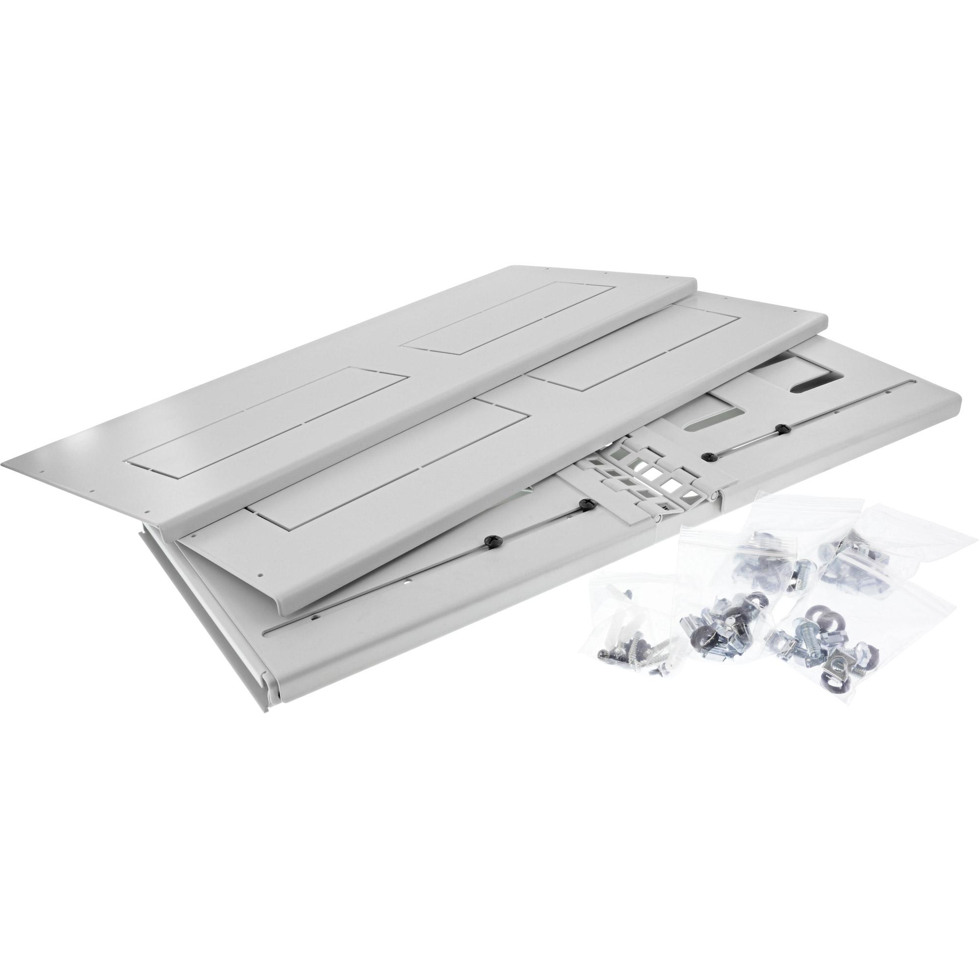InLine Supporto rack 19" a parete 4HE profondità 24-40cm c.operchio grigio