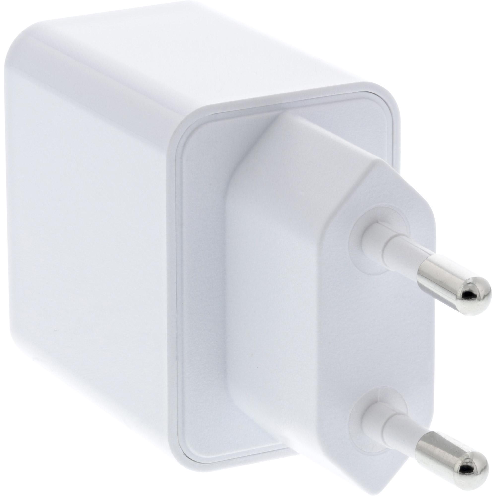Caricatore USB singolo - Alimentatore - 100-240V a 5V-2,5A - bianco