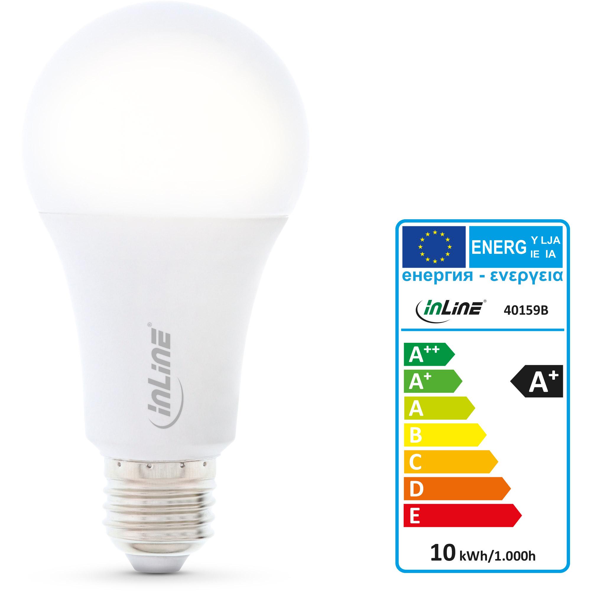 InLine lampada a LED SmartHome RGB E27 900LM