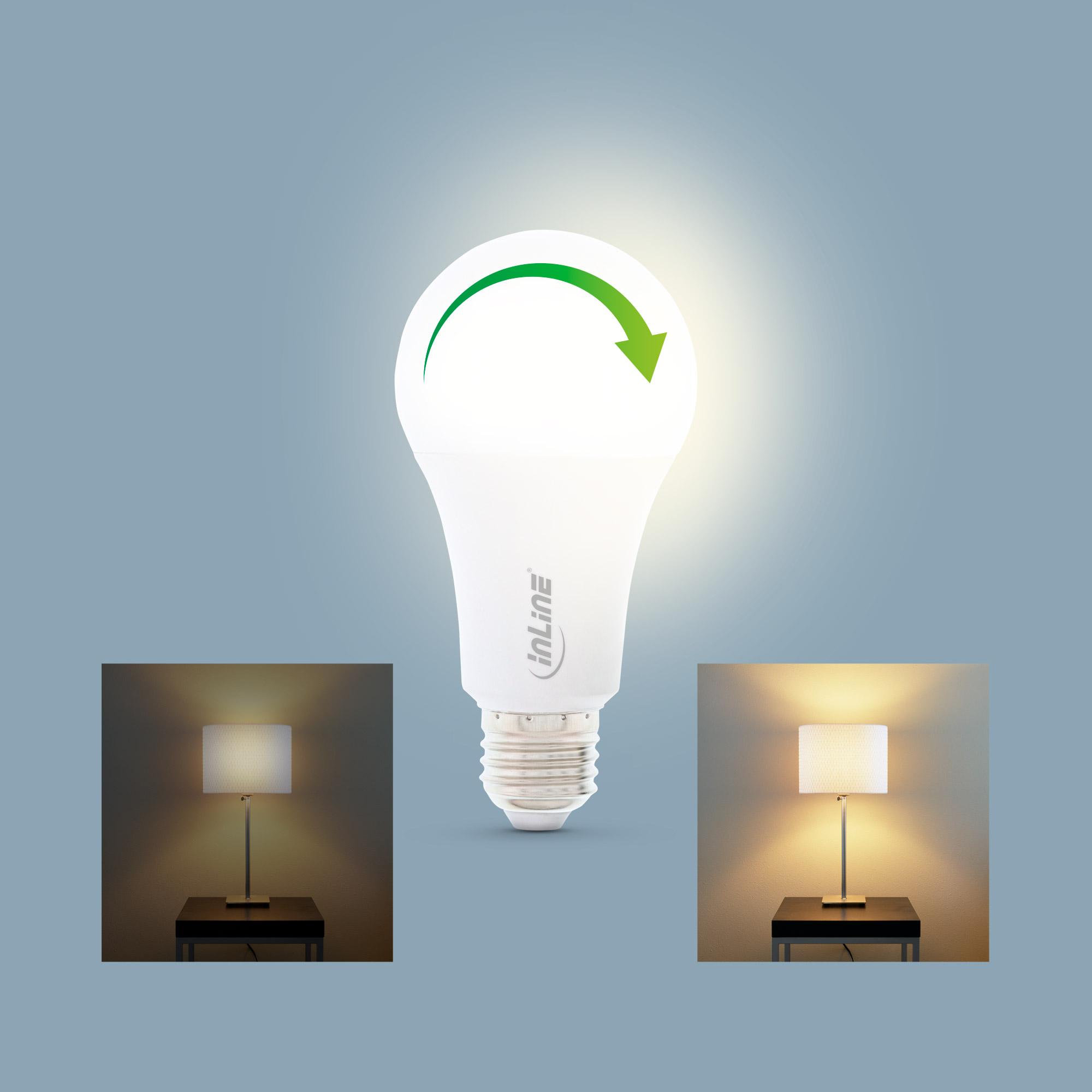 InLine lampada a LED SmartHome RGB E27 900LM