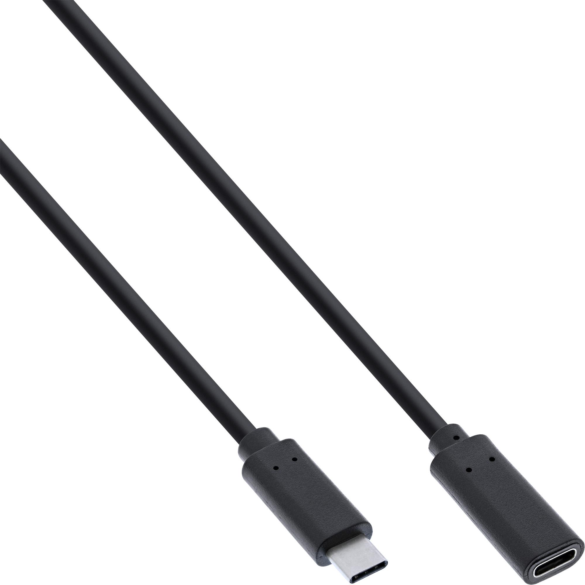 InLine Prolunga USB 3.2 Gen.2x2 M-F USB-C nero 05m