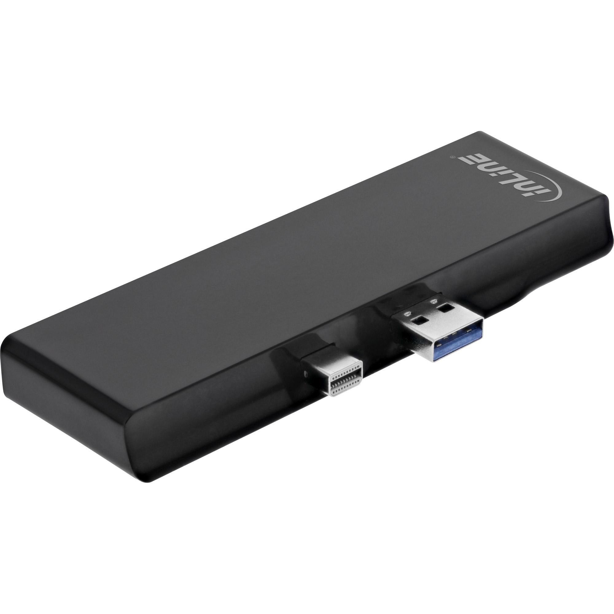 Inline MultiHub - dockingStation - USB 3.2 Gen1 / Mini DisplayPort - HDMI - per Microsoft Surface Pro (Mid -2017) Pro 4 Pro 6 (