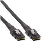 Cavo SAS int. - Mini-SAS SFF-8087-Mini-SAS SFF-8087 - con. banda laterale - 0 -75 m
