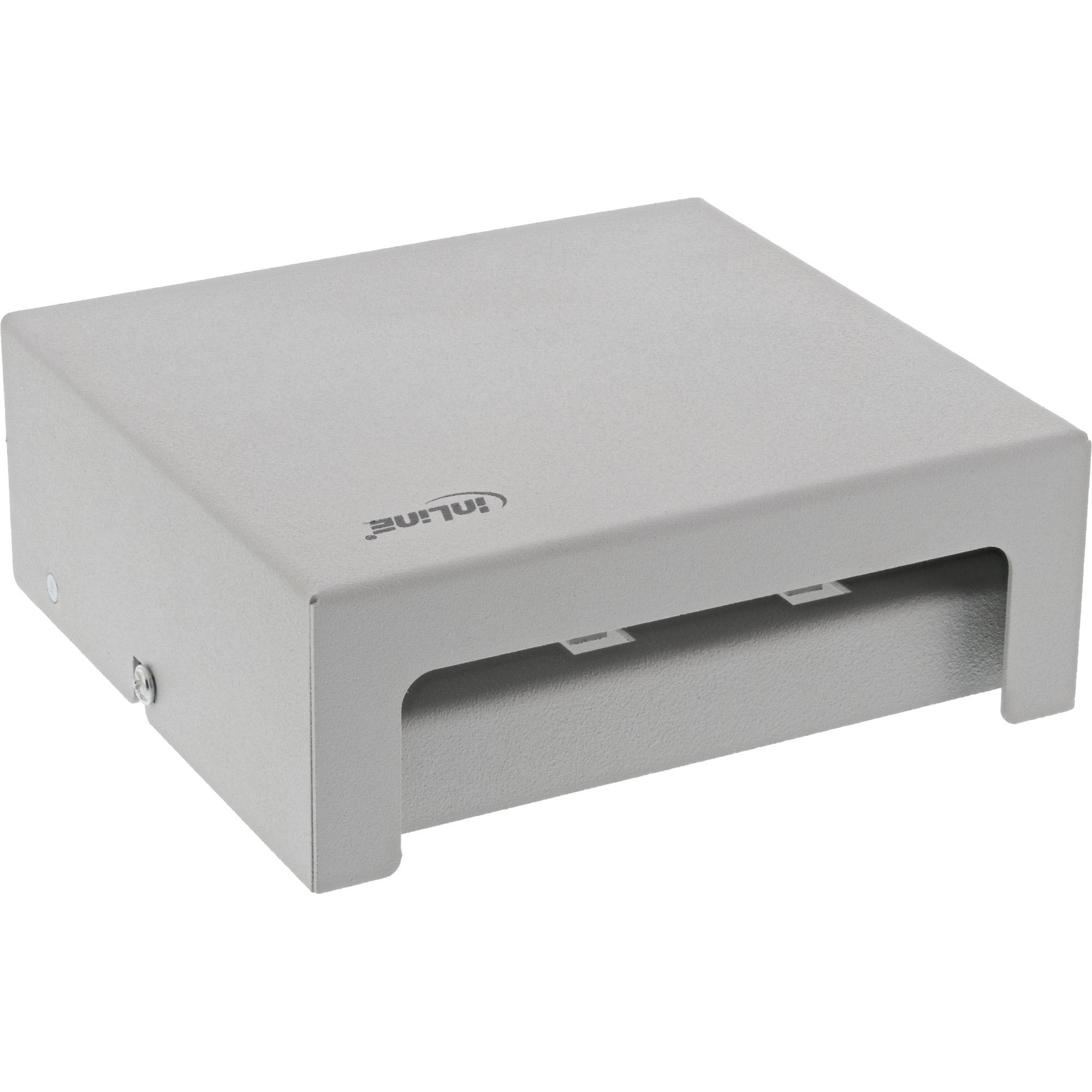 InLine box 6x Keystone RJ45 metallo grigio chiaro RAL7035