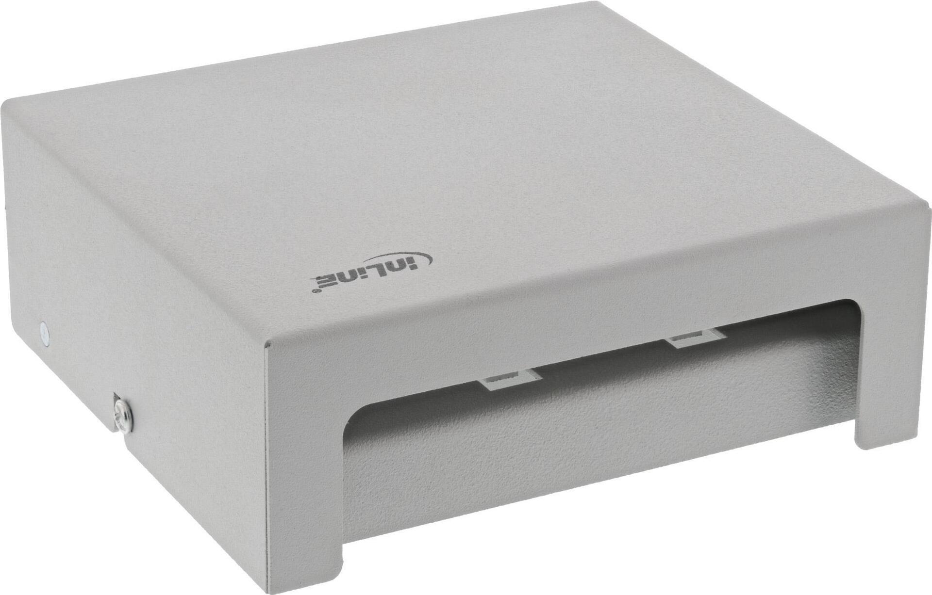 InLine box 6x Keystone RJ45 metallo grigio chiaro RAL7035