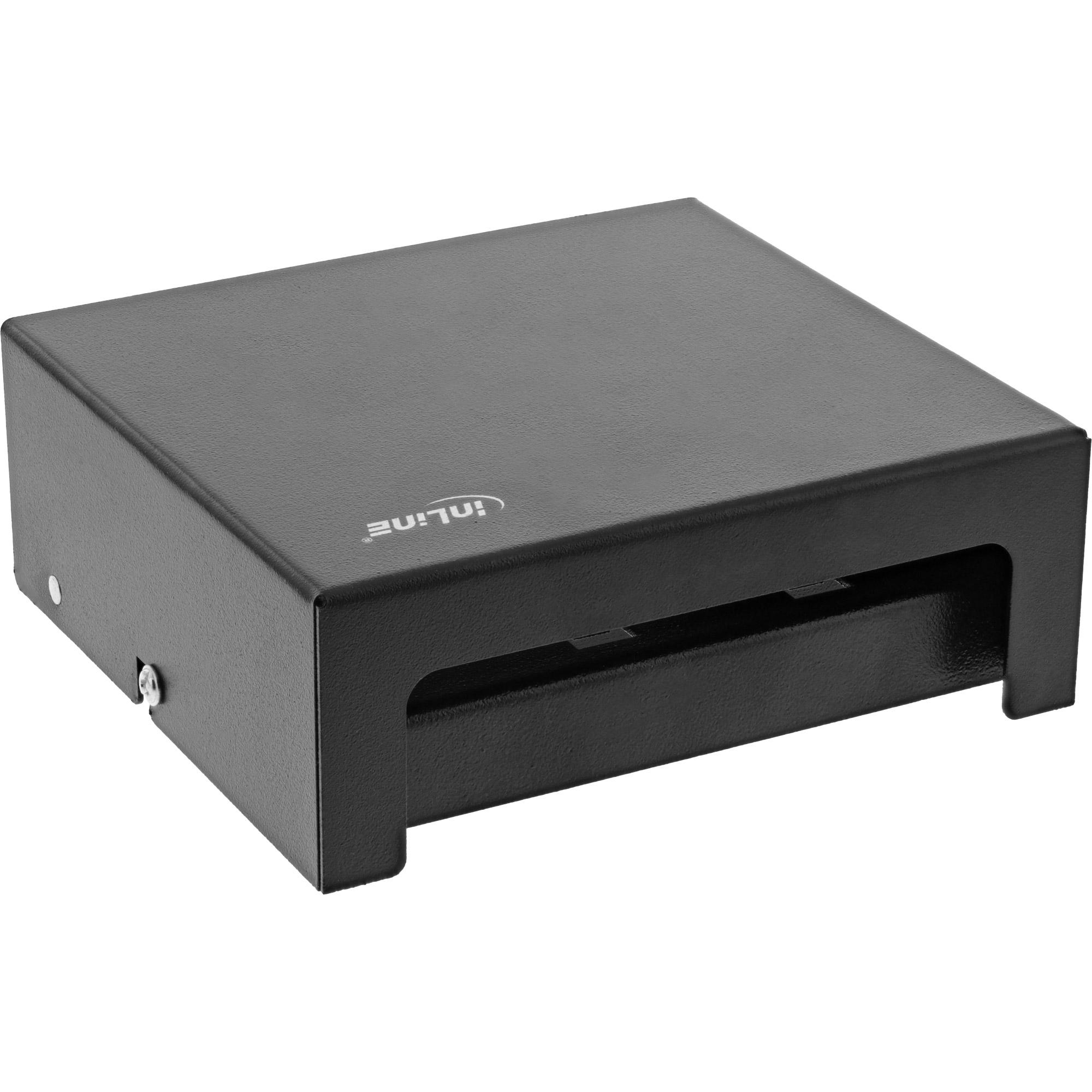 Patch Field può superficie per 6x Keystone RJ45 - Metal - Schwarz Ral9005 (76266S)