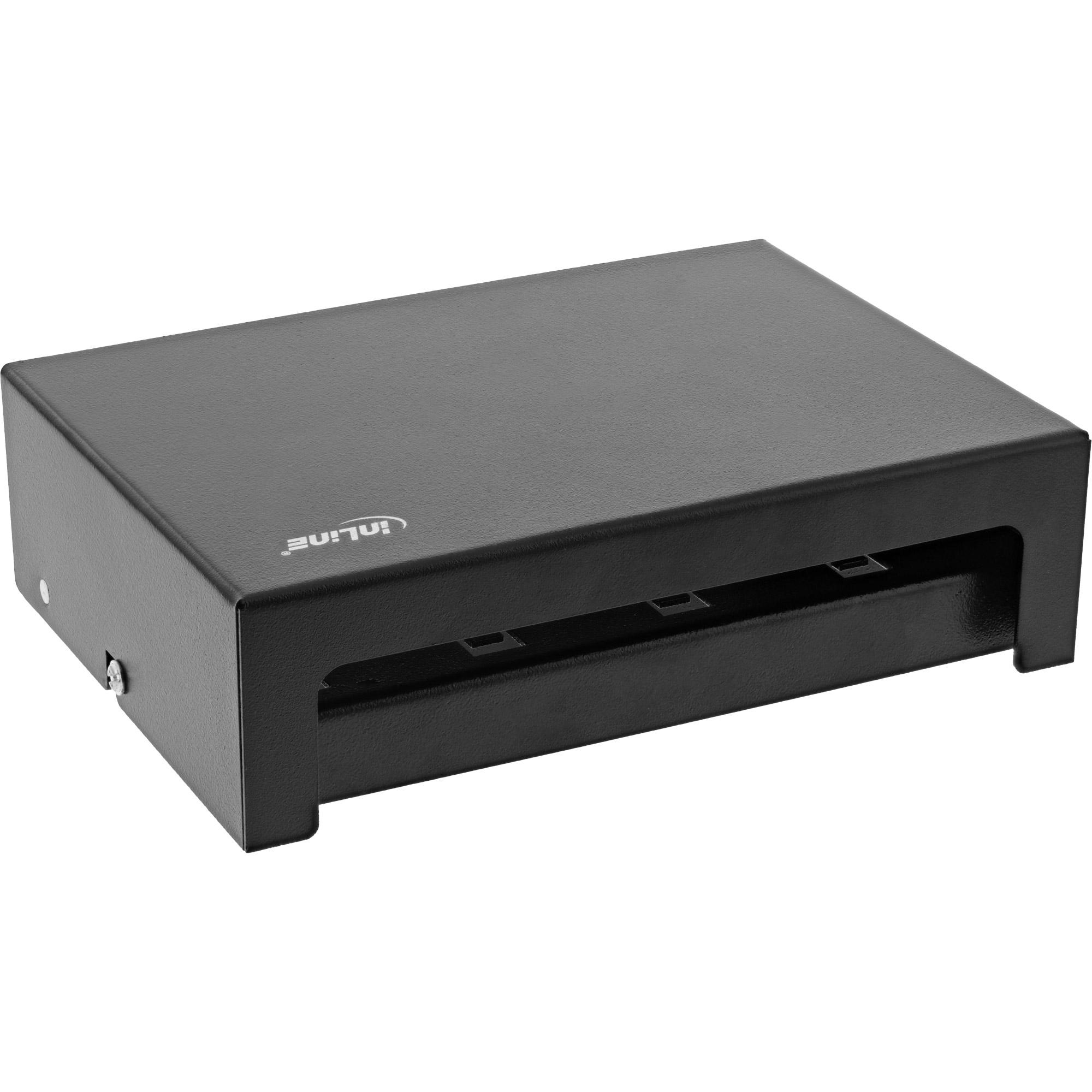Patch Field può superficie per 8x Keystone RJ45 - Metal - Schwarz Ral9005 (76268S)