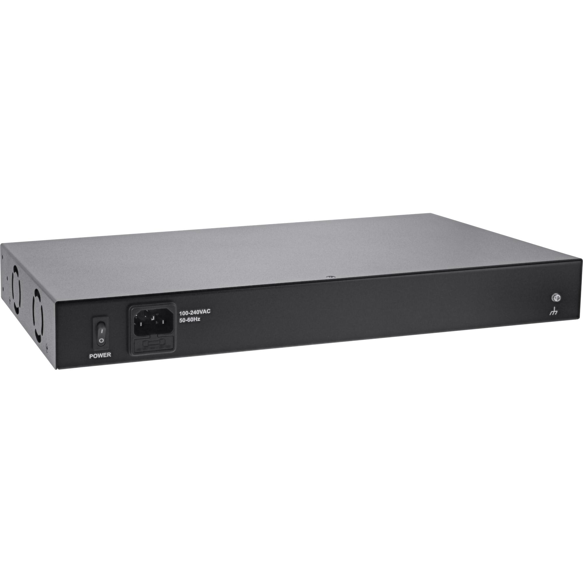 Inline Poe+ gigabit Network Iniector Hub 16 Porta - Iniettore di alimentazione (rack - Installazione) - AC 100/240 V - 250 Watt