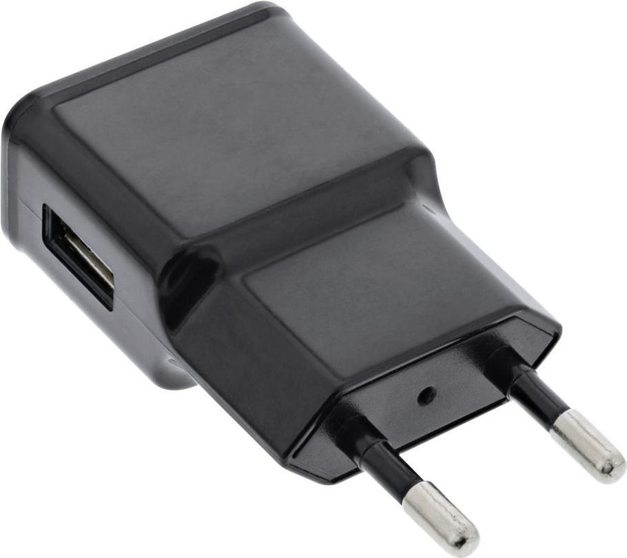 Caricatore USB singolo - Alimentatore - 100-240V a 5V-1,2A - nero
