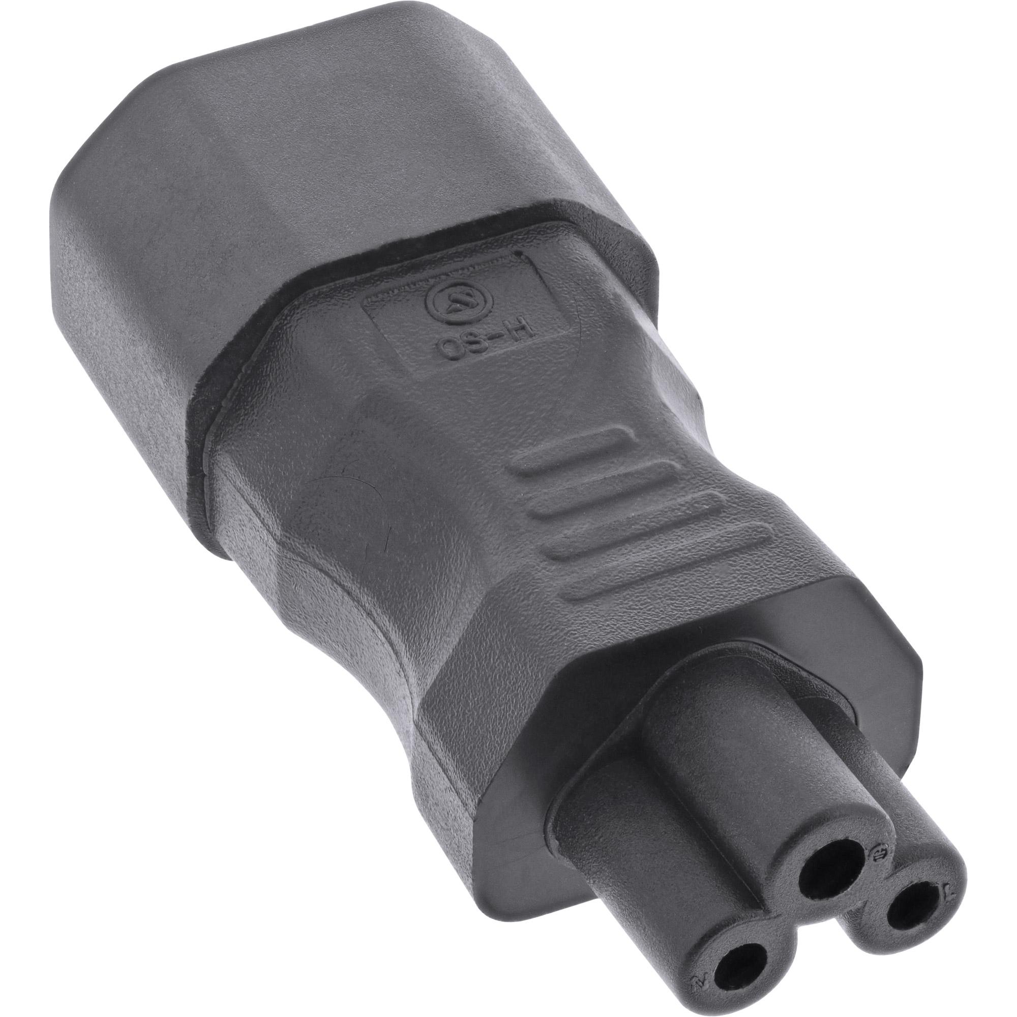 Adattatore di rete IEC 60320 C14 - C5 - apparecchi del freddo a 3 pin - notebook