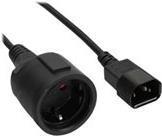 InLine - Cavo di alimentazione - IEC 60320 C14 a Tipo F (R) - 10 A - 10 m - Nero (confezione da 30) (B-16659A)