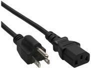 InLine - Cavo di alimentazione - Tipo B (S) a IEC 60320 C13 - CA 125 V - 10 A - 18 m - Nero - Stati Uniti (confezione da 40) (B