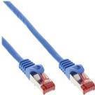 InLine - Cavo patch - Da RJ-45 (M) a RJ-45 (M) - 20 m - SFTP PiMF - CAT 6 - sagomato senza gancio flessibile - Blu (confezione