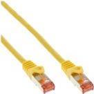 InLine - Cavo patch - Da RJ-45 (M) a RJ-45 (M) - 10 m - SFTP PiMF - CAT 6 - sagomato senza gancio flessibile - Giallo (confezio
