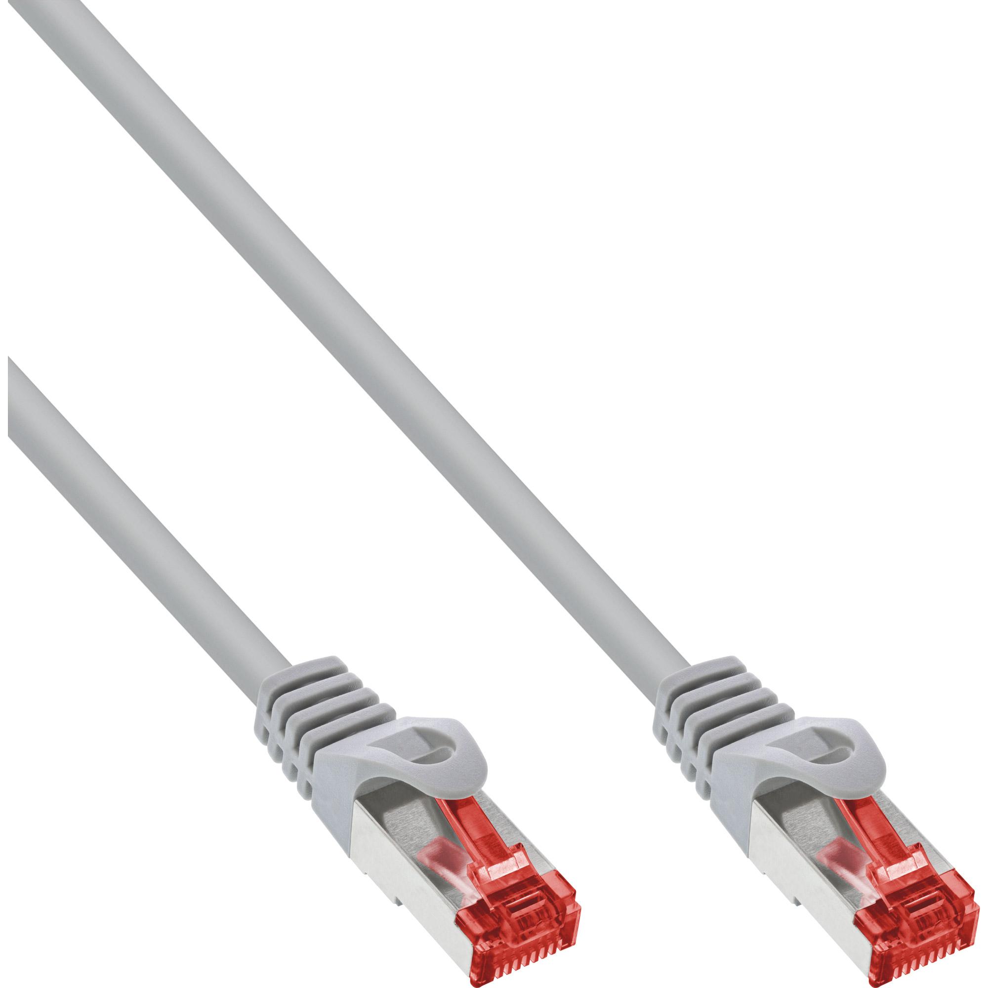 InLine Cavo patch Lan Cat.6 S/FTP(PiMf) 250MHz grigio PVC CU 100pz. 05m