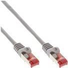 InLine - Cavo patch - Da RJ-45 (M) a RJ-45 (M) - 15 m - SFTP PiMF - CAT 6 - Sagomato senza gancio intrecciato - Grigio (confezi