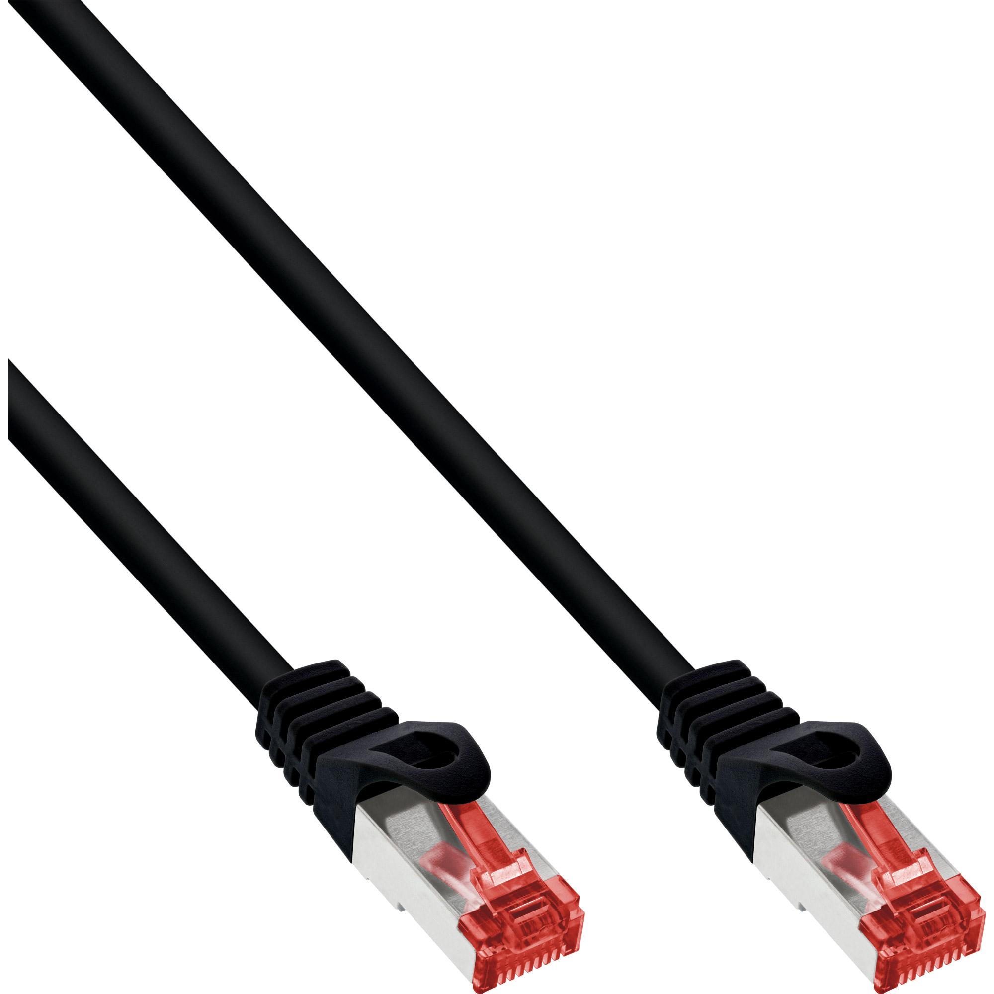 InLine Cavo patch Lan Cat.6 S/FTP(PiMf) 250MHz nero PVC CU 40pz. 2m