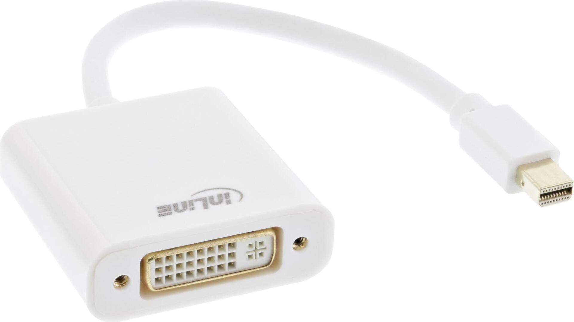 Adattatore Mini DisplayPort a DVI - bianco - 0,15 m