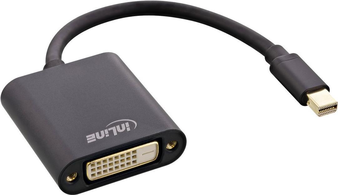 Adattatore Mini DisplayPort a DVI in alluminio - nero - 0 -15 m