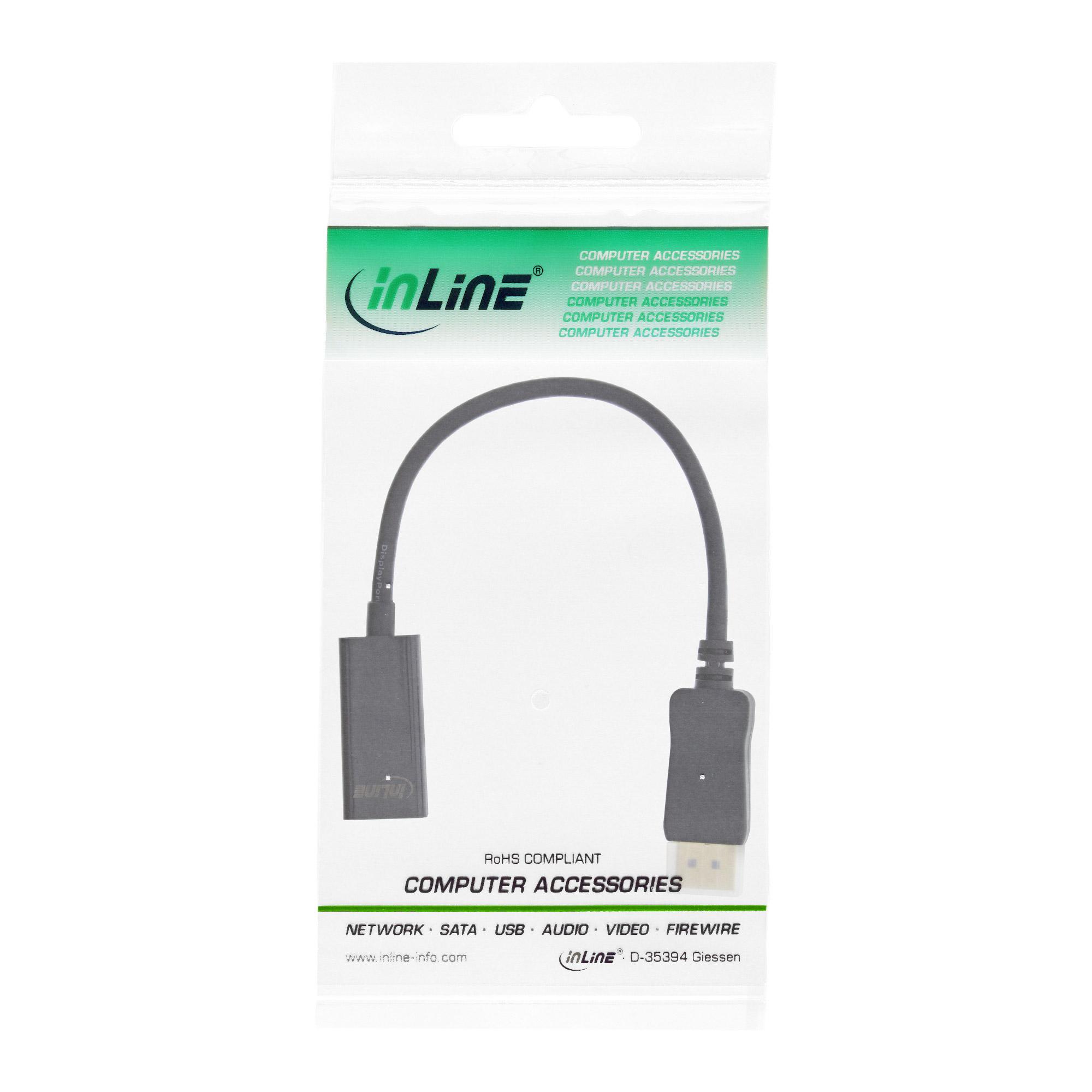 Cavo adattatore DisplayPort a HDMI maschio-femmina con audio - 4K